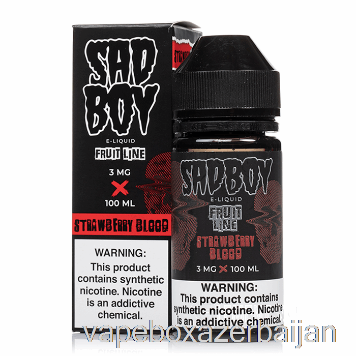 Vape Box Azerbaijan Strawberry Blood - Sadboy - 100mL 0mg